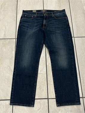 Lucky Brand 221 Original Straight Jeans 36x30 Dark Wash Stretch Denim NWT